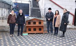 Bünyan'da sokak hayvanları için kulübeler hazırlandı