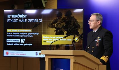 MSB: Son bir haftada 57 militan etkisiz hale getirildi