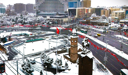 Kayseri için sarı kodlu uyarı: Kuvvetli yağmur, kar ve tipi bekleniyor