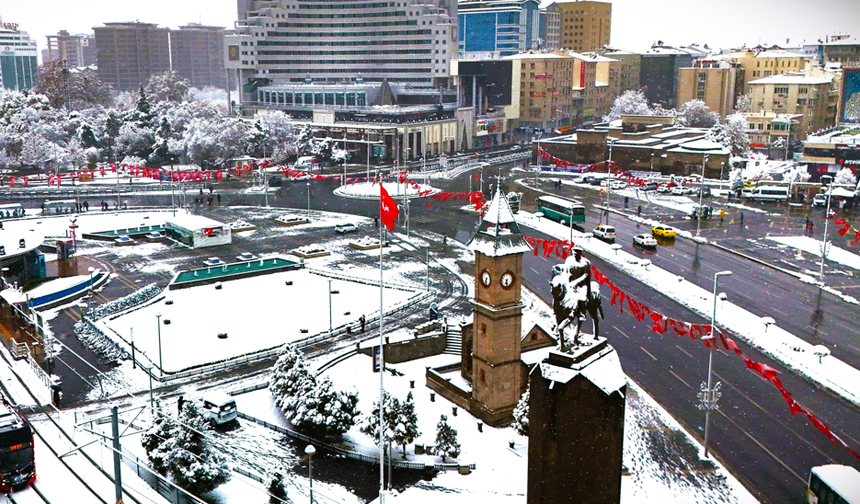 Kayseri için sarı kodlu uyarı: Kuvvetli yağmur, kar ve tipi bekleniyor